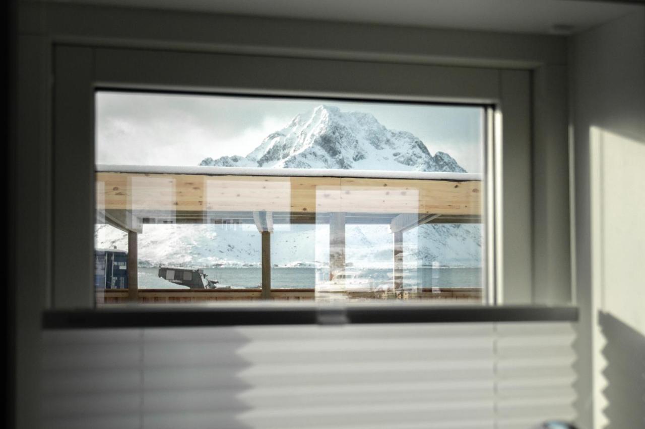 Villa Brand new Nappstraumen Seaview cabin Gravdal  Exterior foto