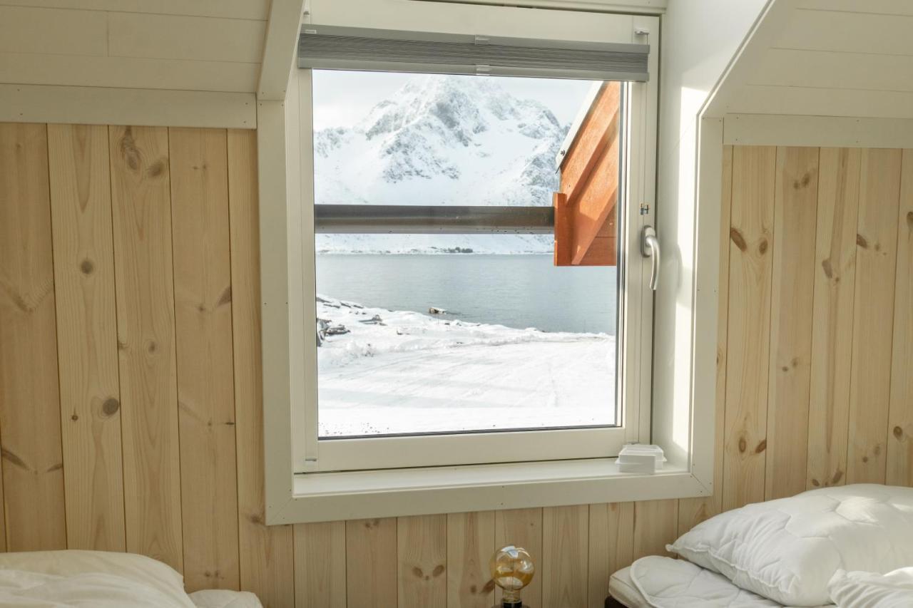 Villa Brand new Nappstraumen Seaview cabin Gravdal  Exterior foto